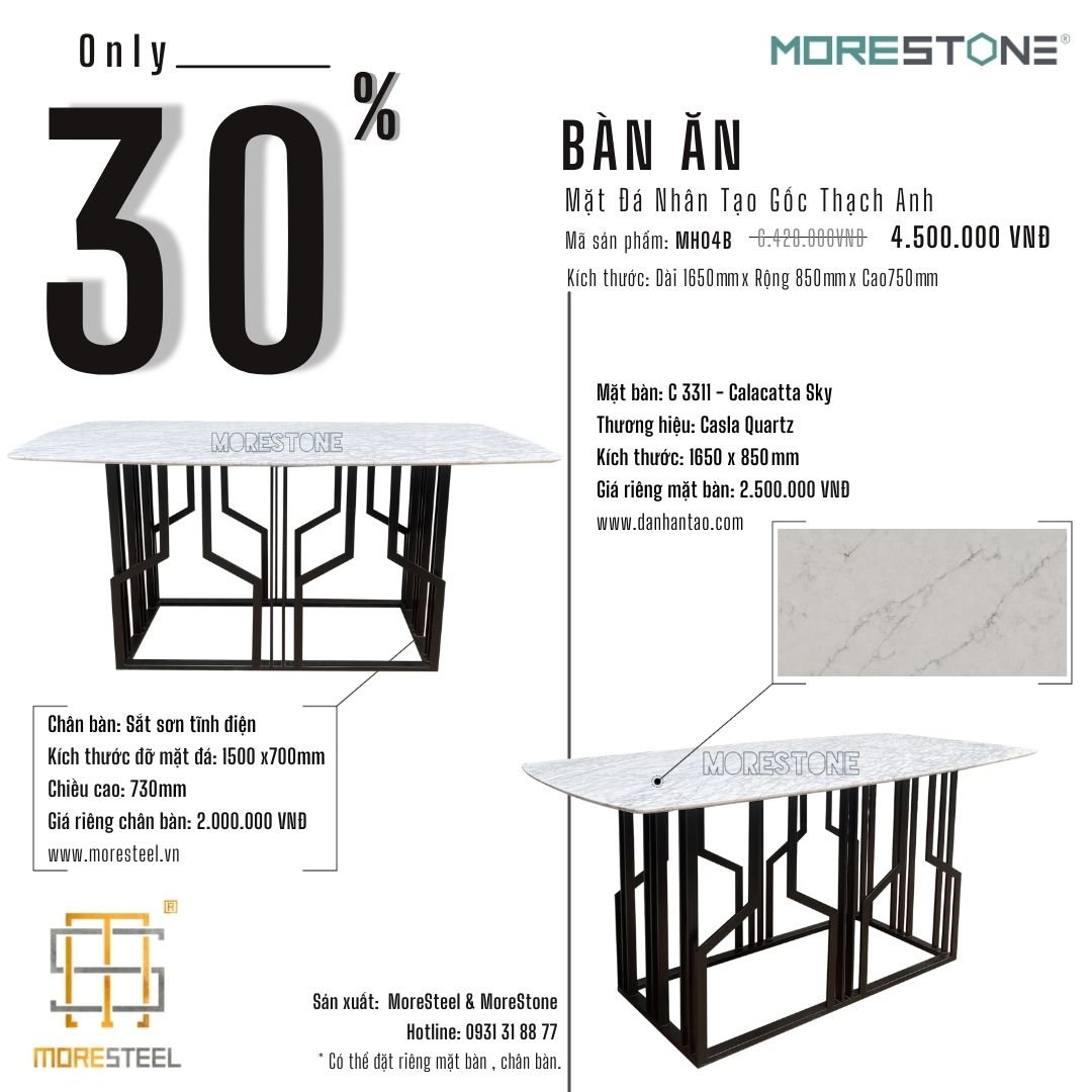 Chương trình ưu đãi  - Bàn ăn MH04B
