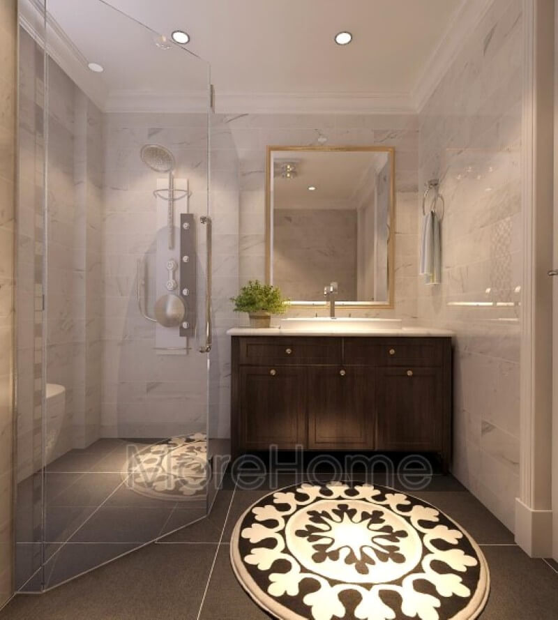 Đá ốp tủ lavabo nhân tạo solid surface được coi là sự lựa chọn hoàn hảo cho không gian phòng tắm. Đá nhân tạo solid surface