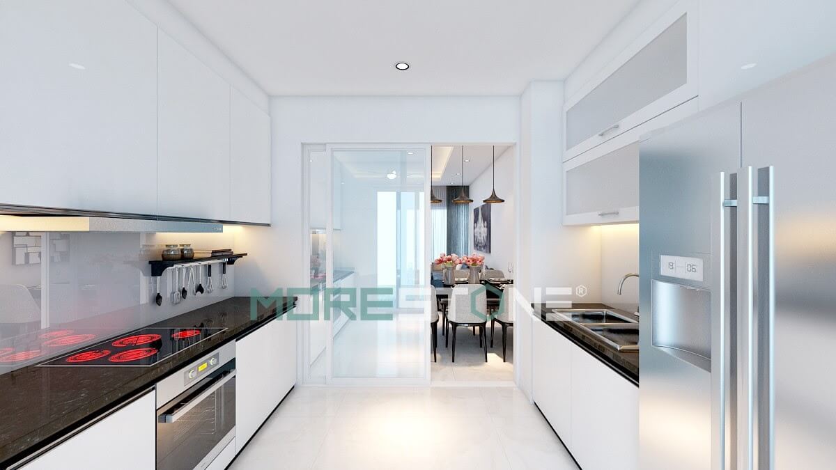 Mẫu đá ốp bếp solid surface HIMACS - M603 Aurona Sanremo ốp mặt bếp cho biệt thự\chung cư Đá nhân tạo solid surface