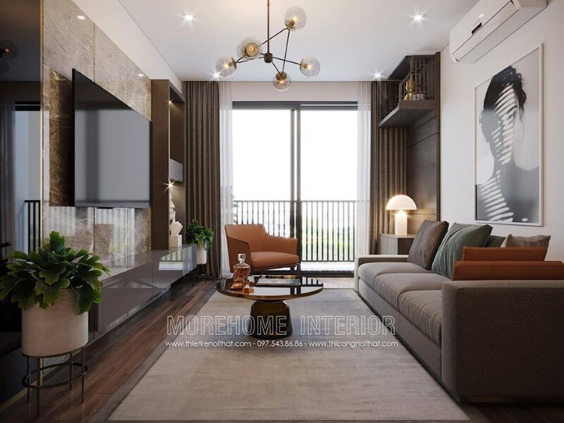 Đá nhân tạo ốp tường phòng khách