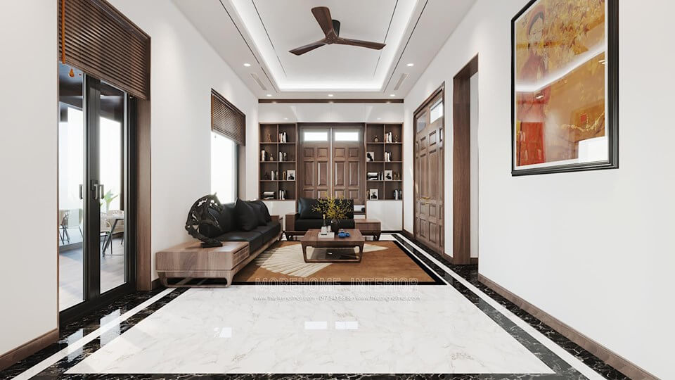 Tư vấn chọn đá nhân tạo ốp sàn nhà màu sắc trang nhã, tinh tế Thiết kế nội thất đá nhân tạo trong không gian nhà