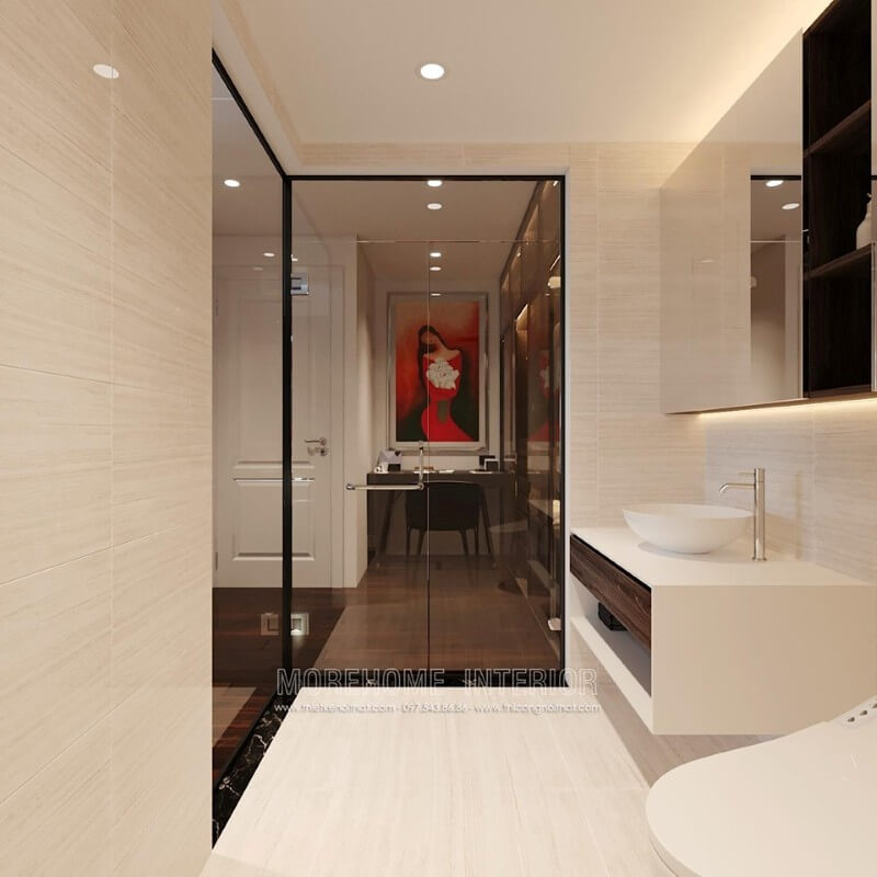 đá ốp tường phòng tắm