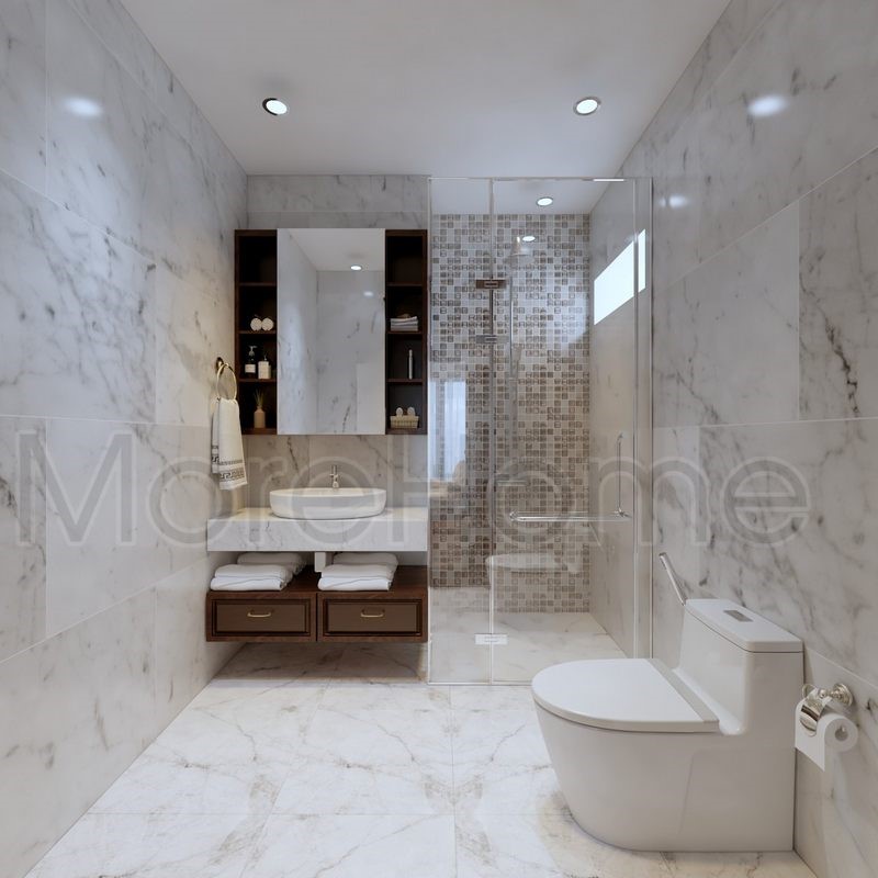 bàn đá lavabo 2 tầng